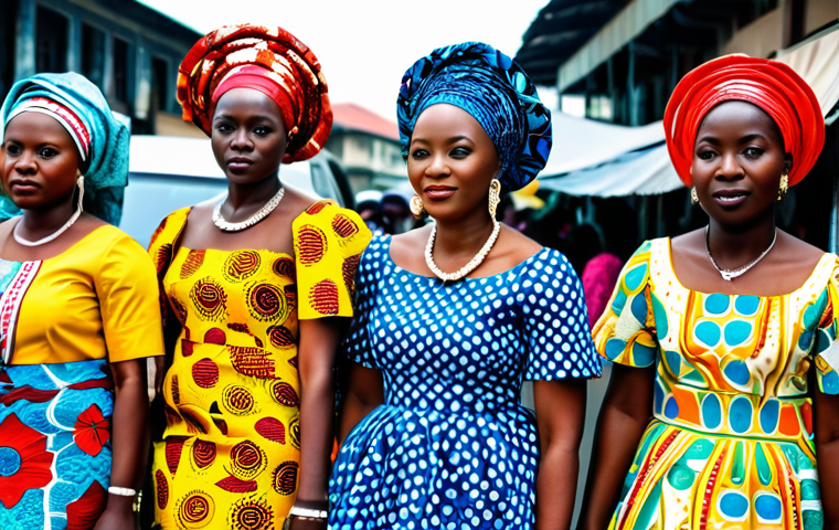 Nigerian Fashion Scene**
"A vibrant Lagos street scene, filled with people dressed in colorful Ankara fabrics and elaborate gele headwraps, appropriate attire, fully clothed, safe for work, bustling market atmosphere, natural lighting, perfect anatomy, correct proportions, professional photography, high quality, family-friendly, diverse group of people, showcasing the energy and style of Nigerian fashion."
**