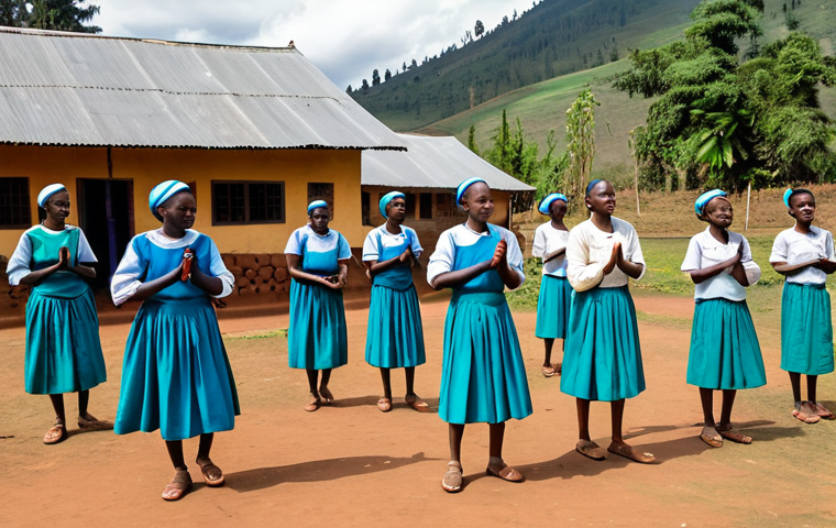 르완다의 민속 춤 공연장 추천 - National Ballet Performance**
"A brightly lit stage featuring Rwandan dancers in traditional, color... 르완다의 민속 춤 공연장 추천 - National Ballet Performance**
"A brightly lit stage featuring Rwandan dancers in traditional, color...