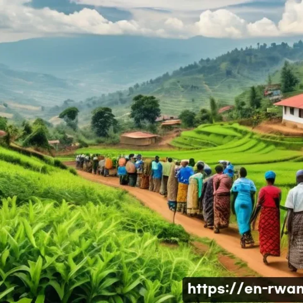 르완다에서의 지역 커뮤니티 경험 - **Image Prompt: Umuganda Community Service**
"A vibrant, wide-angle shot of a rural Rwandan comm...