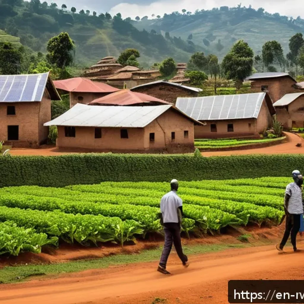 르완다와 아프리카 개발은행 - A vibrant Rwandan marketplace scene showcasing local entrepreneurs, including small-scale farmers an...
